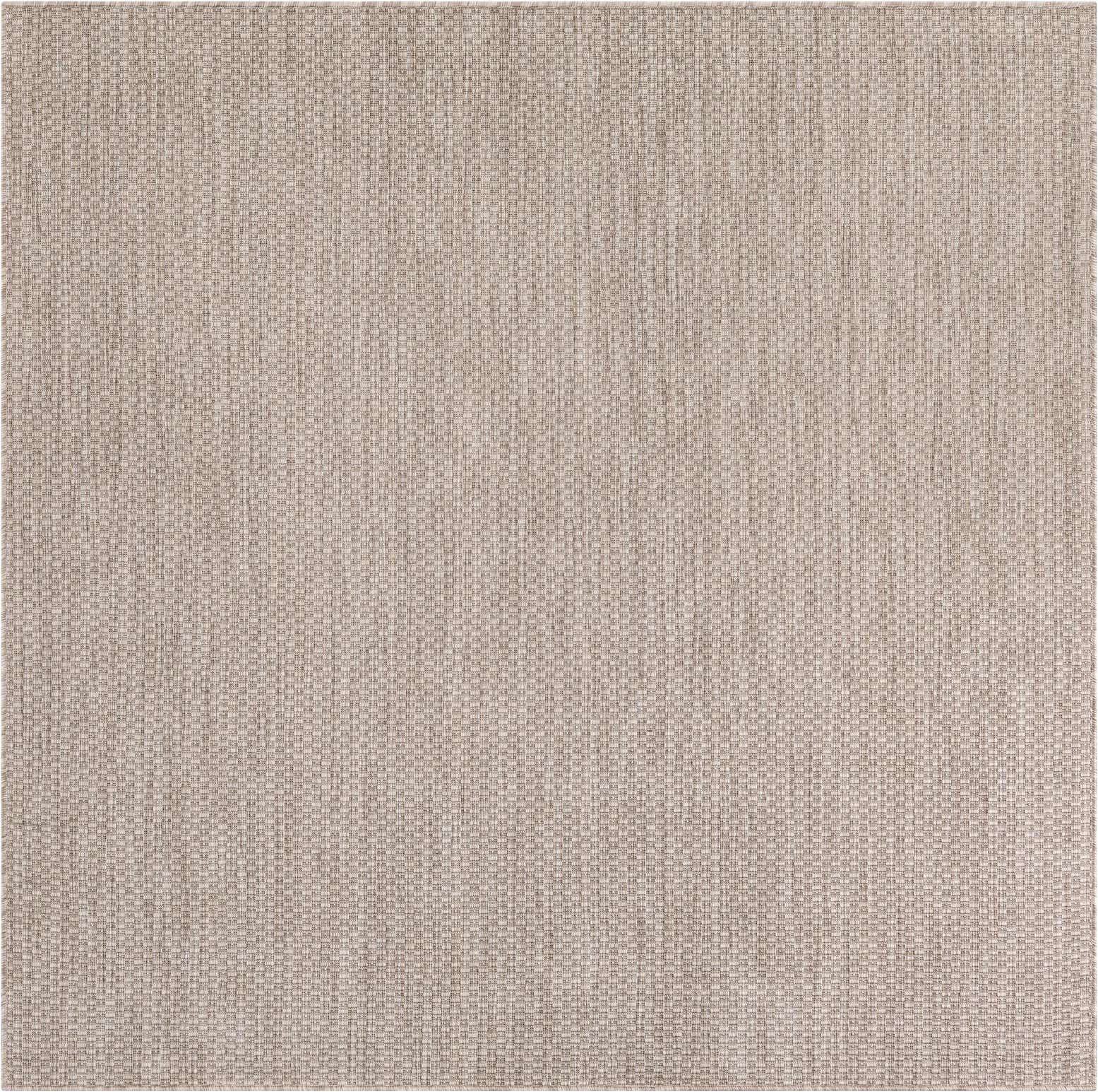 6' 1 x 6' 1 Easy-Clean Solid Indoor / Outdoor Square Rug