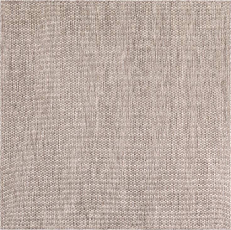 Detail image of 6' 1 x 6' 1 Easy-Clean Solid Indoor / Outdoor Square Rug