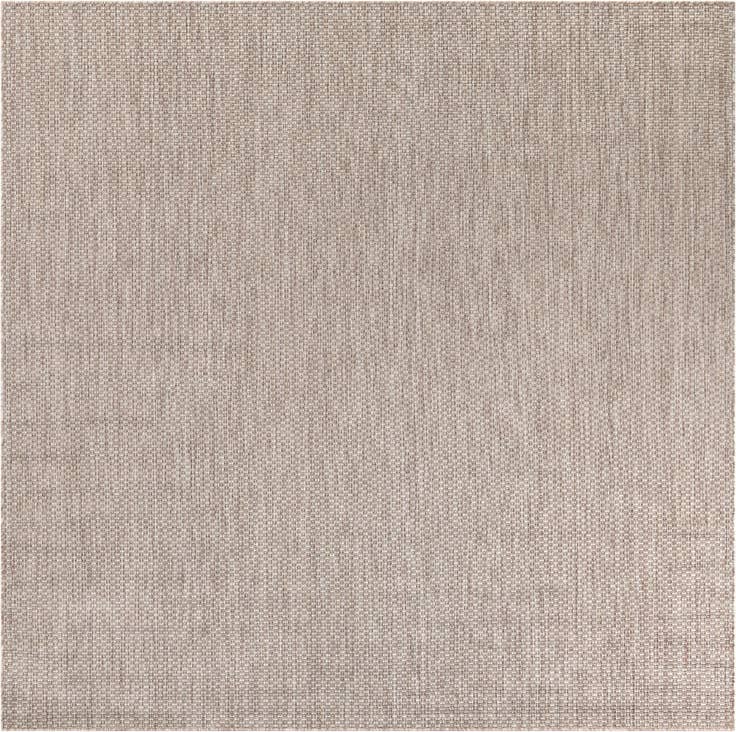 Detail image of 7' 10 x 7' 10 Easy-Clean Solid Indoor / Outdoor Square Rug