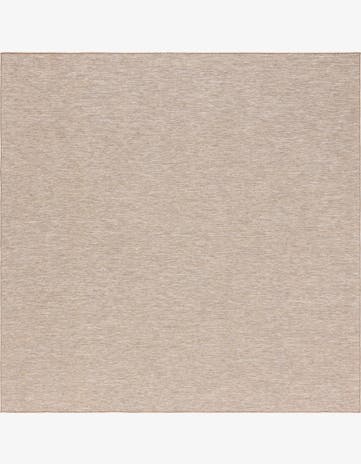 10' 2 x 10' 2 Easy-Clean Solid Indoor / Outdoor Square Rug