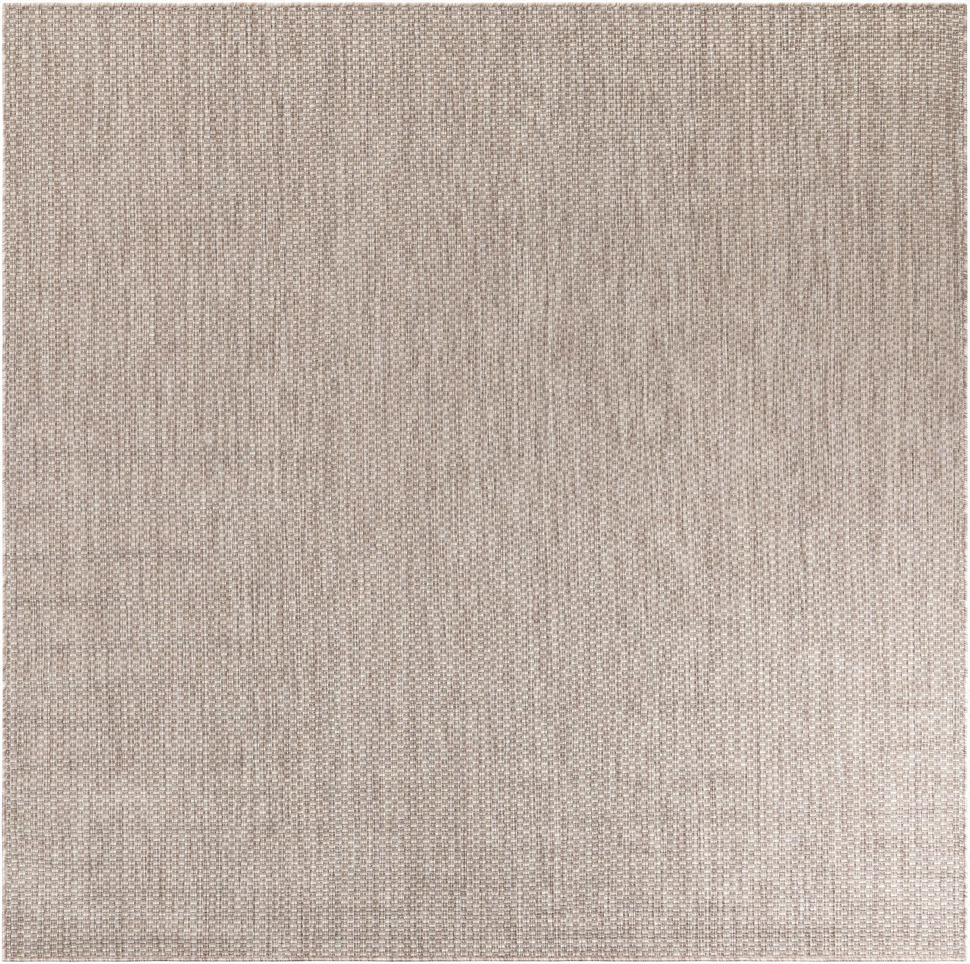 7' 10 x 7' 10  Washable Solid Indoor / Outdoor Square Rug