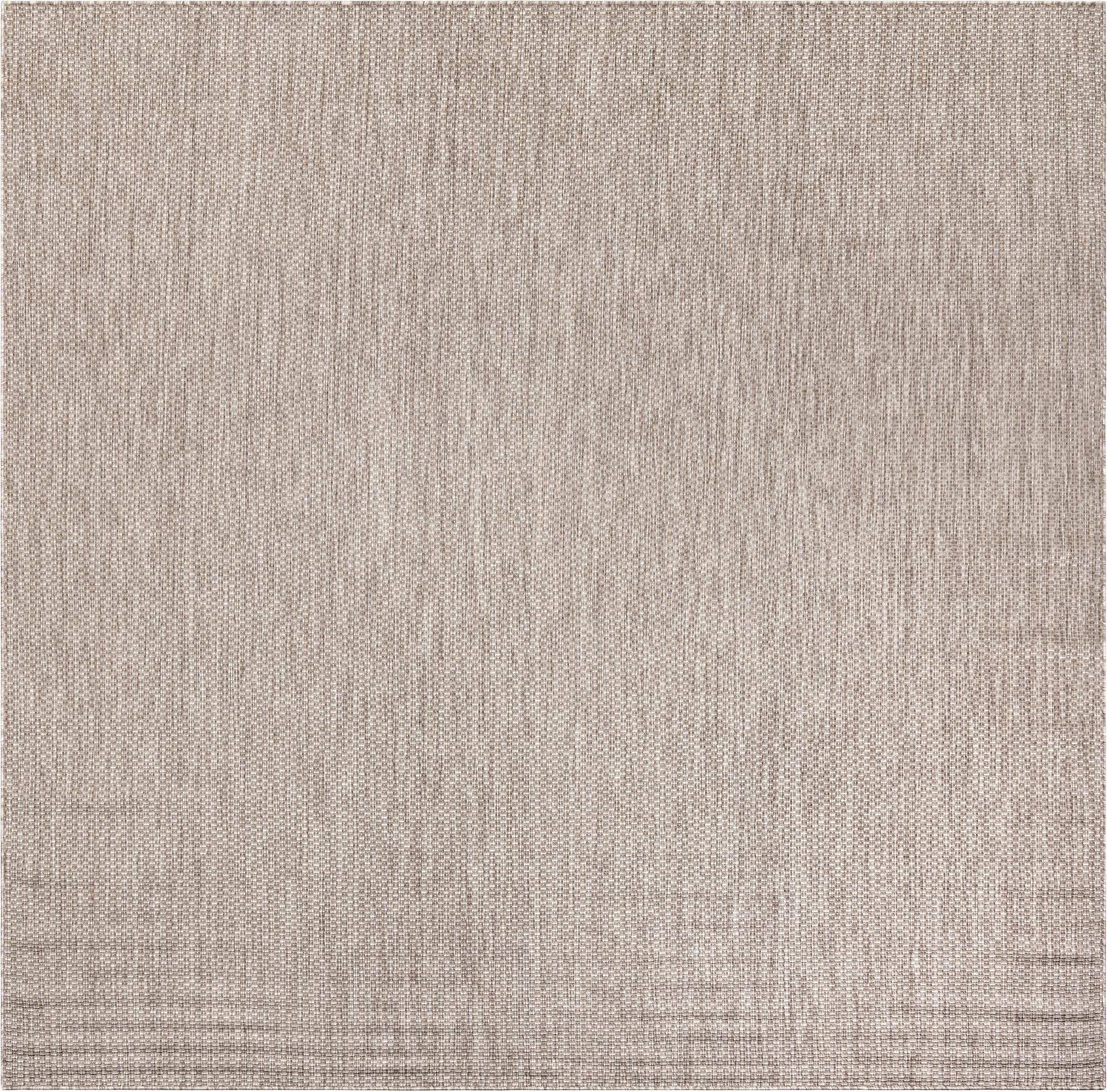 10' x 10'  Washable Solid Indoor / Outdoor Square Rug