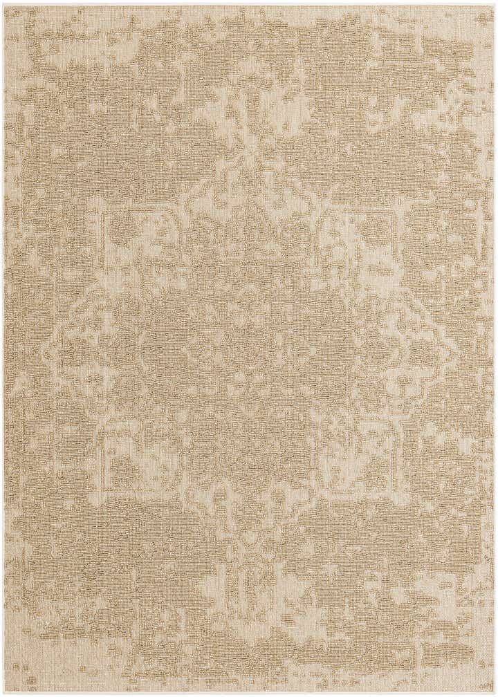 7' 10 x 7' 10 Easy-Clean Traditional Indoor / Outdoor Square Rug