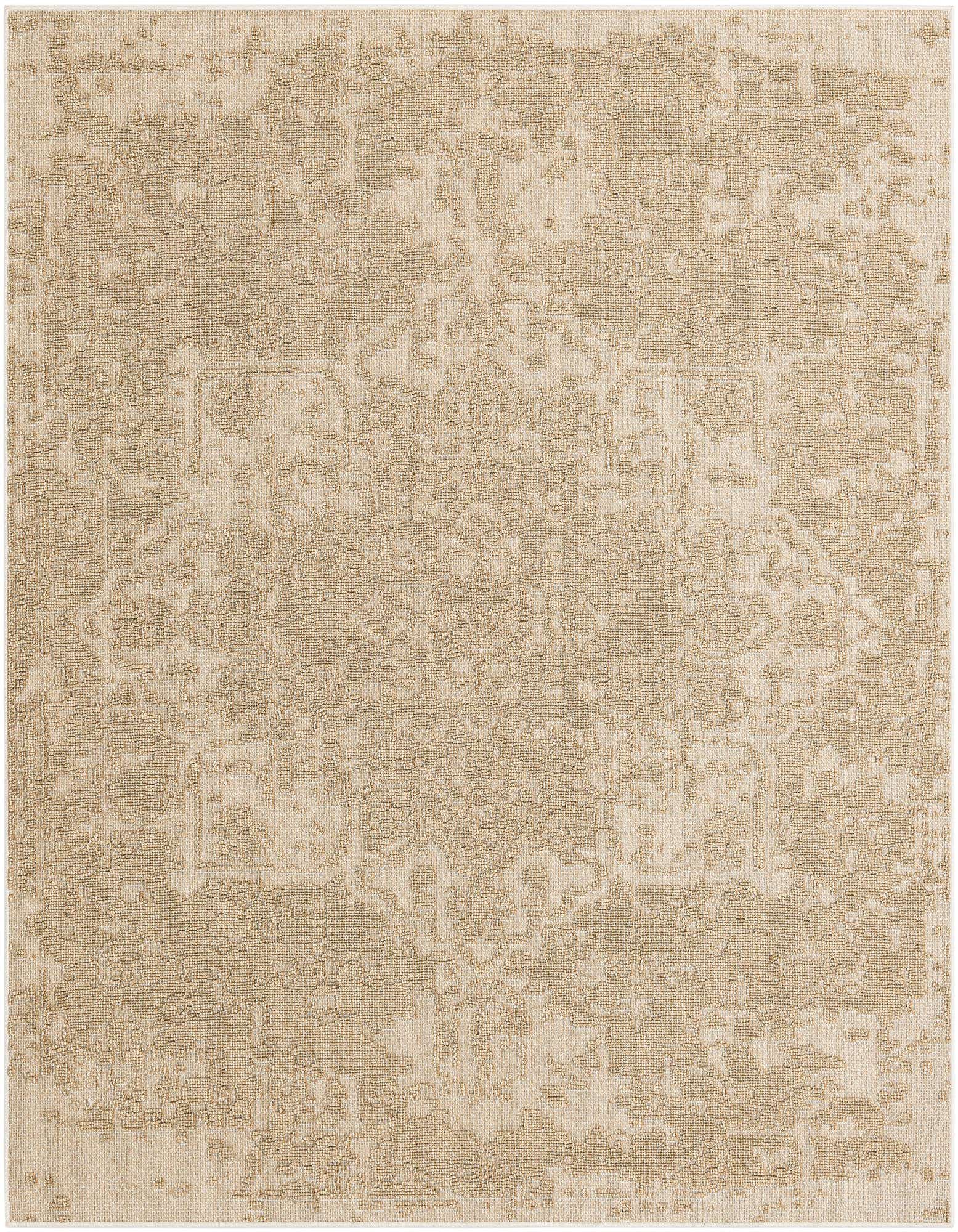 7' 10 x 7' 10 Easy-Clean Traditional Indoor / Outdoor Square Rug