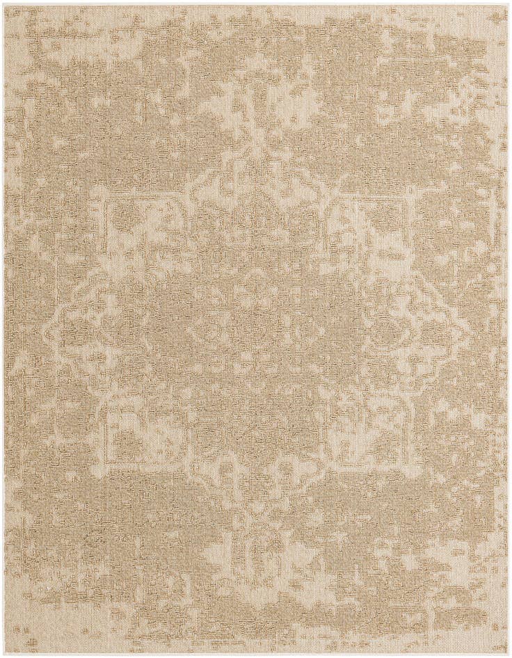 Detail image of 7' 10 x 7' 10 Easy-Clean Traditional Indoor / Outdoor Square Rug
