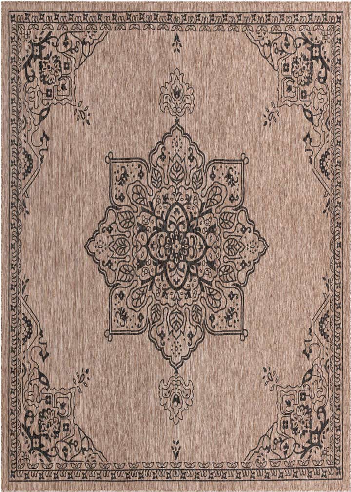 13' x 13' Easy-Clean Traditional Indoor / Outdoor Square Rug