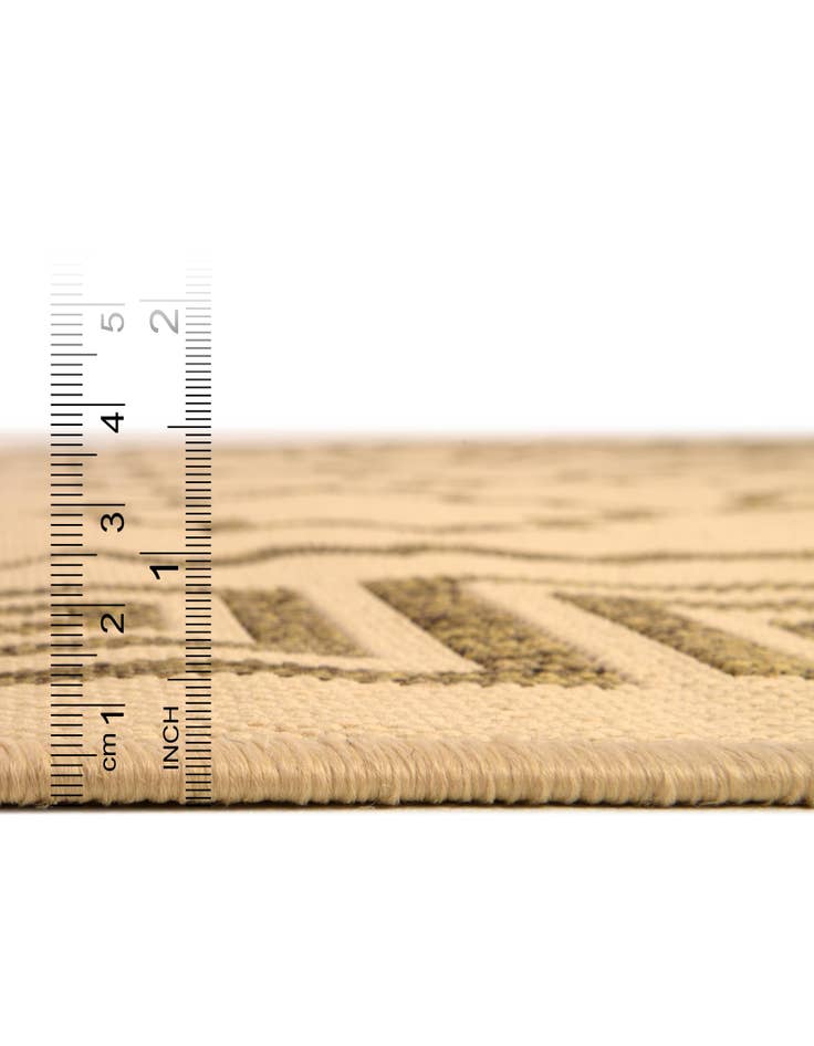 Detail image of 6' x 6' Easy-Clean Trellis Indoor / Outdoor Square Rug