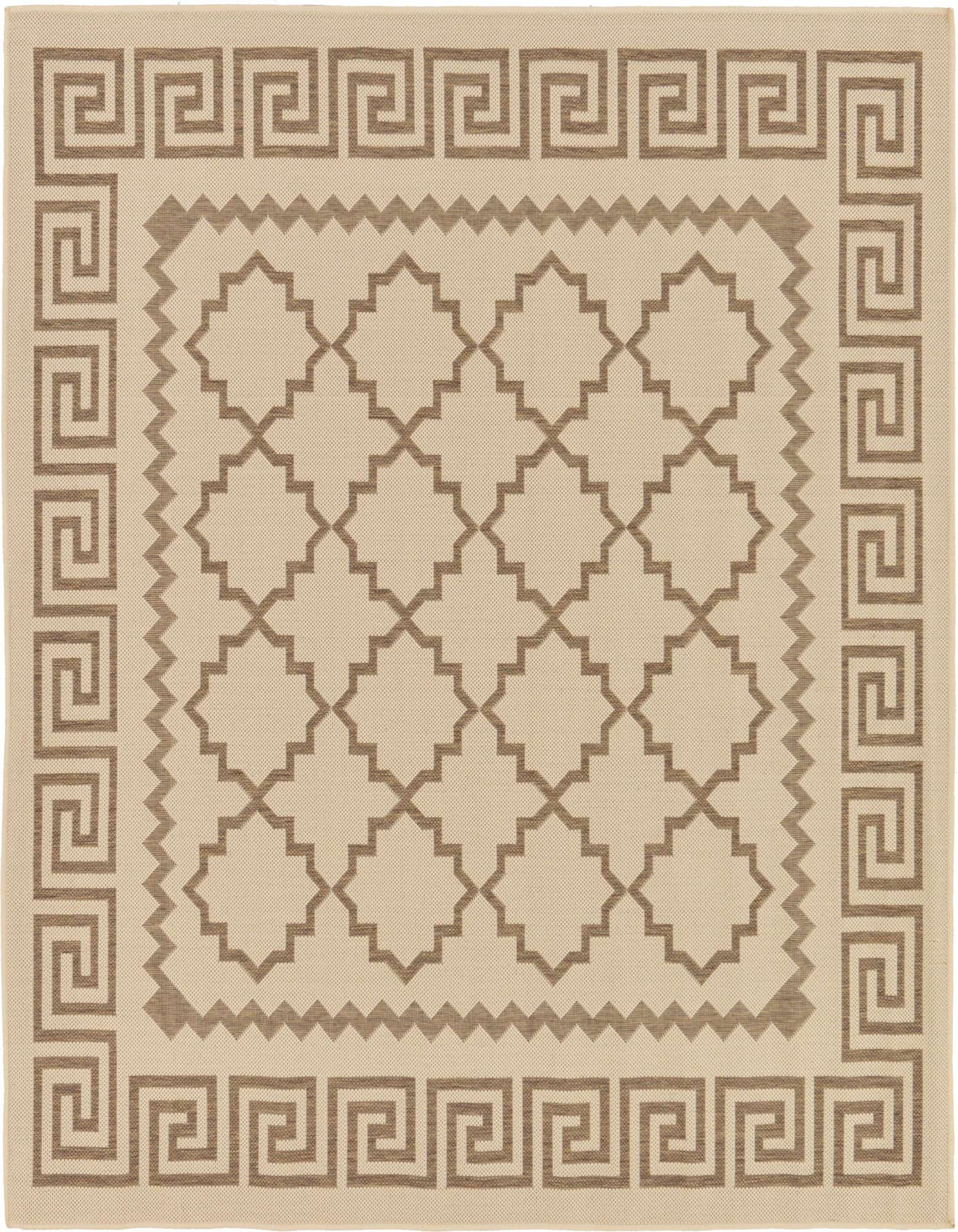 6' x 6' Easy-Clean Trellis Indoor / Outdoor Square Rug