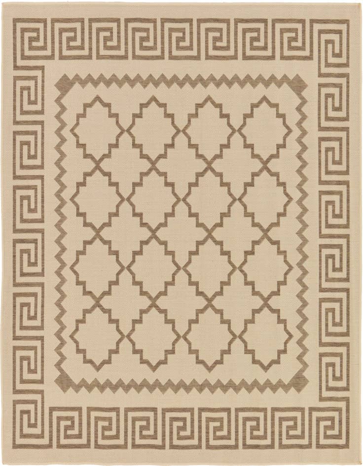 Detail image of 6' x 6' Easy-Clean Trellis Indoor / Outdoor Square Rug