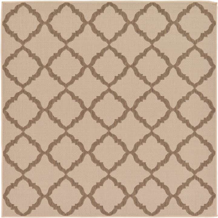 6' x 6' Easy-Clean Trellis Indoor / Outdoor Square Rug