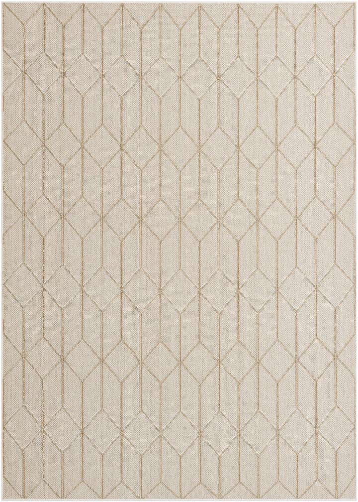 7' 10 x 7' 10 Easy-Clean Trellis Indoor / Outdoor Square Rug