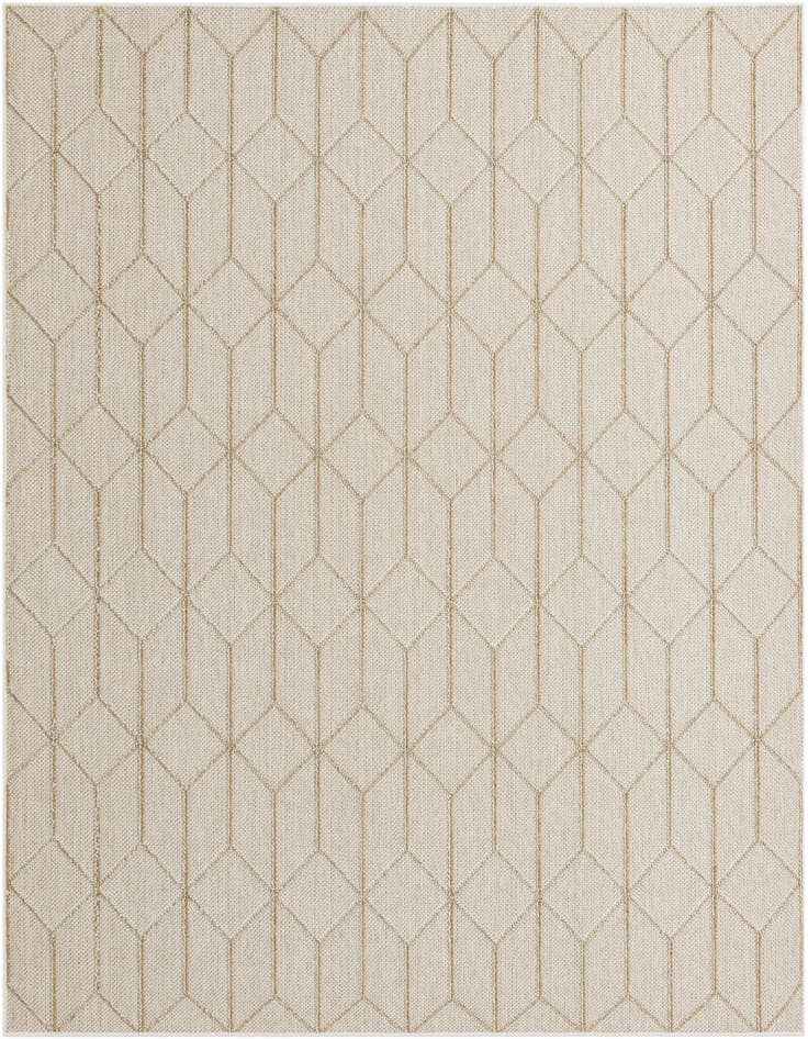 Detail image of 7' 10 x 7' 10 Easy-Clean Trellis Indoor / Outdoor Square Rug