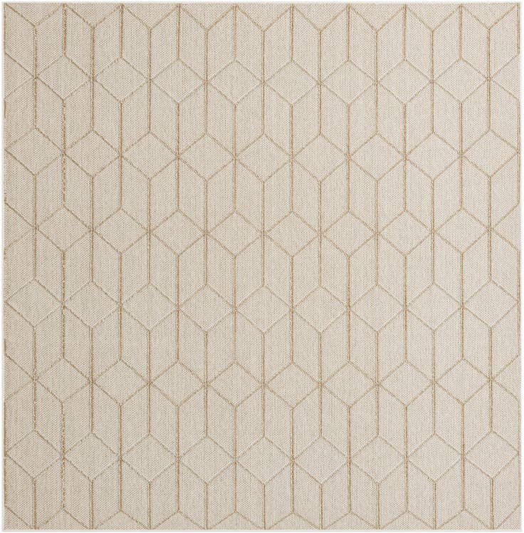Detail image of 7' 10 x 7' 10 Easy-Clean Trellis Indoor / Outdoor Square Rug