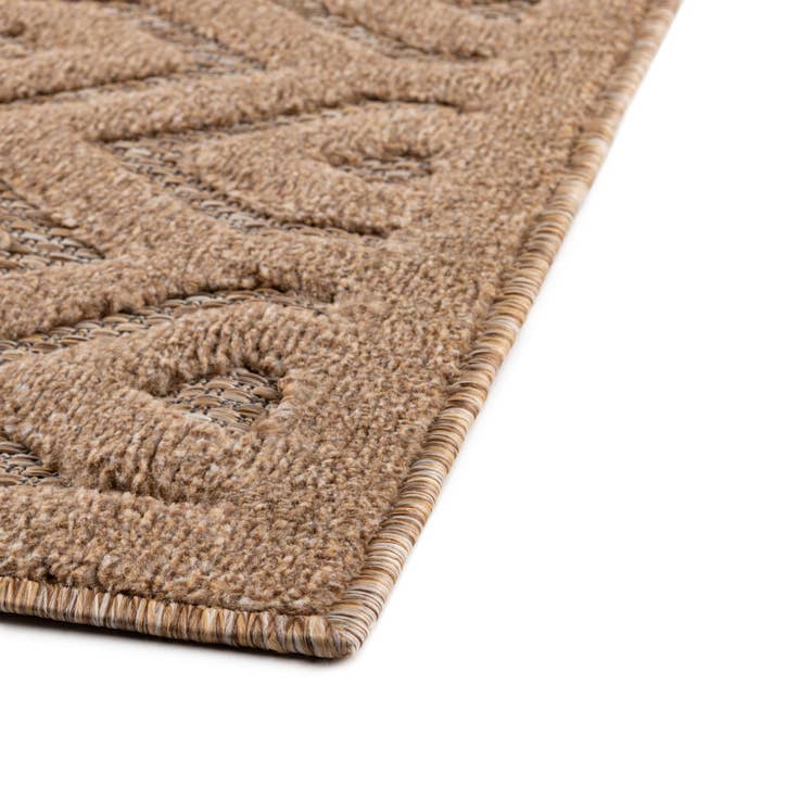 Detail image of 7' 10 x 7' 10 Easy-Clean Trellis Textured Indoor / Outdoor Square Rug
