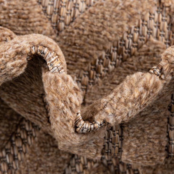 Detail image of 7' 10 x 7' 10 Easy-Clean Trellis Textured Indoor / Outdoor Square Rug