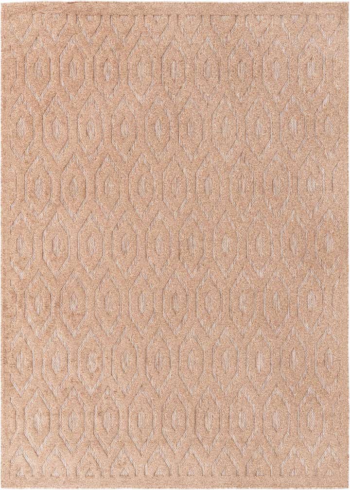 7' 10 x 7' 10 Easy-Clean Trellis Textured Indoor / Outdoor Square Rug