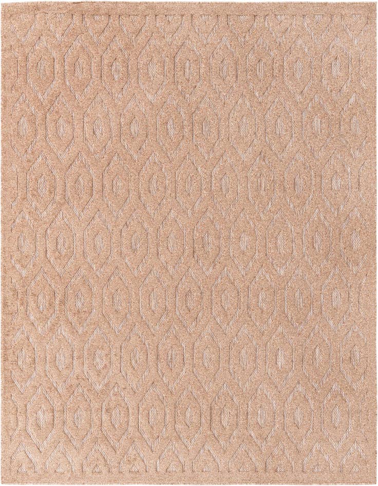 Detail image of 7' 10 x 7' 10 Easy-Clean Trellis Textured Indoor / Outdoor Square Rug