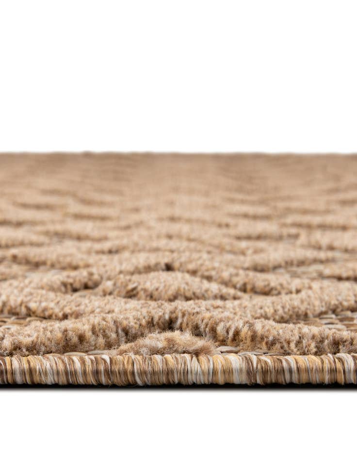 Detail image of 7' 10 x 7' 10 Easy-Clean Trellis Textured Indoor / Outdoor Square Rug