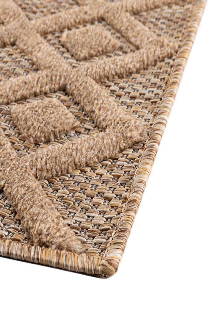 7' 10 x 7' 10 Easy-Clean Trellis Textured Indoor / Outdoor Square Rug