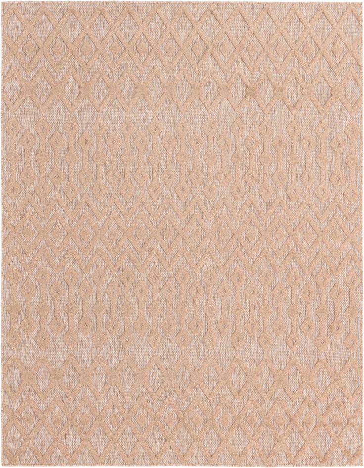 Detail image of 7' 10 x 7' 10 Easy-Clean Trellis Textured Indoor / Outdoor Square Rug