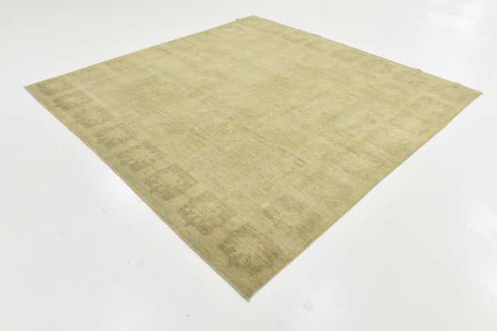 7' 9 x 7' 10 Hand Knotted Over-Dyed Ziegler Square Rug