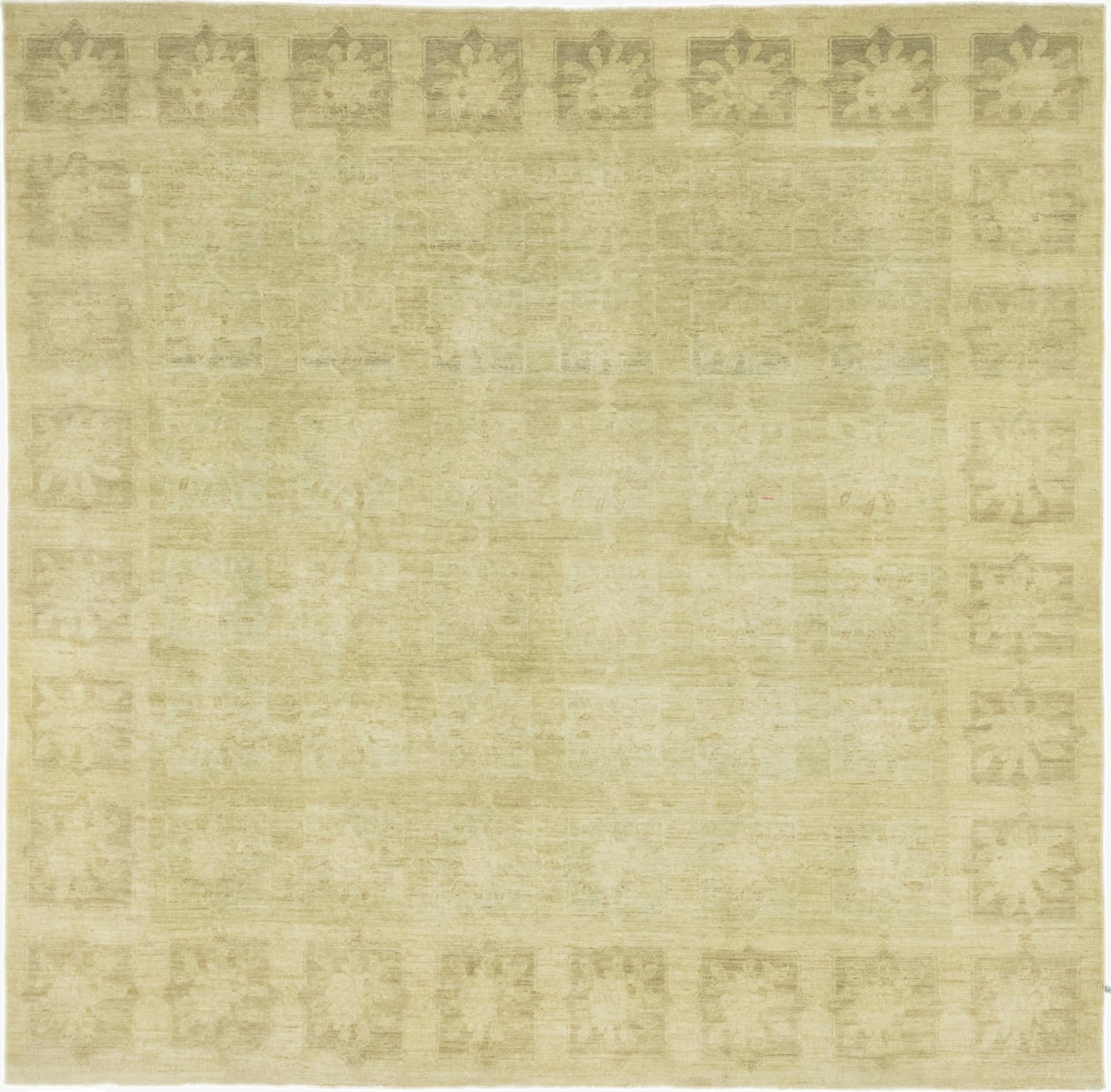 7' 9 x 7' 10  Hand Knotted Over-Dyed Ziegler Square Rug