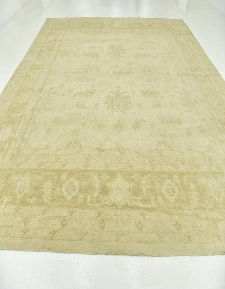 Detail image of 14' x 14' 2 Hand Knotted Peshawar Ziegler Square Rug