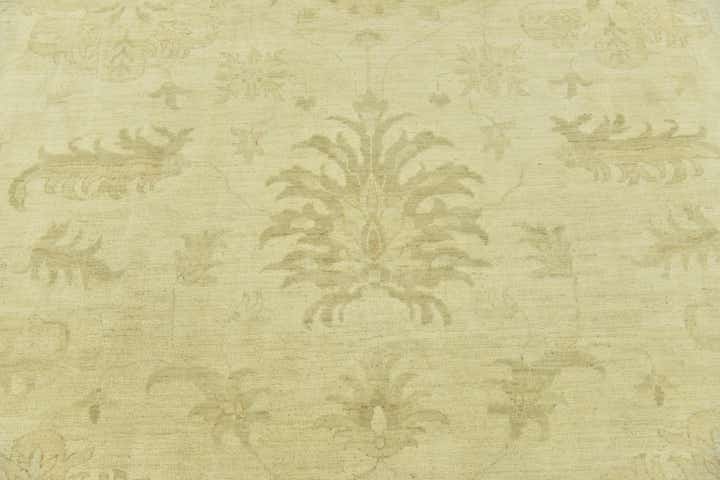 14' x 14' 2 Hand Knotted Peshawar Ziegler Square Rug