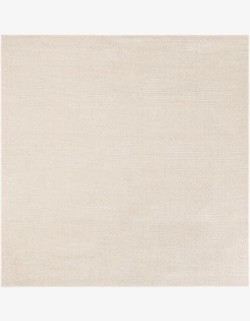 Beige Easy-Clean Sabrina Soto Indoor / Outdoor Square Rug