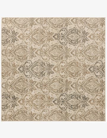 Beige Sahara Square Rug