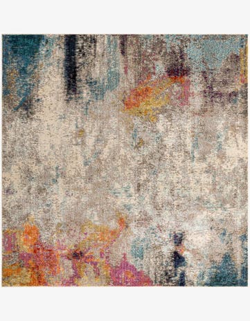 8' x 8' Washable Spectrum Square Rug