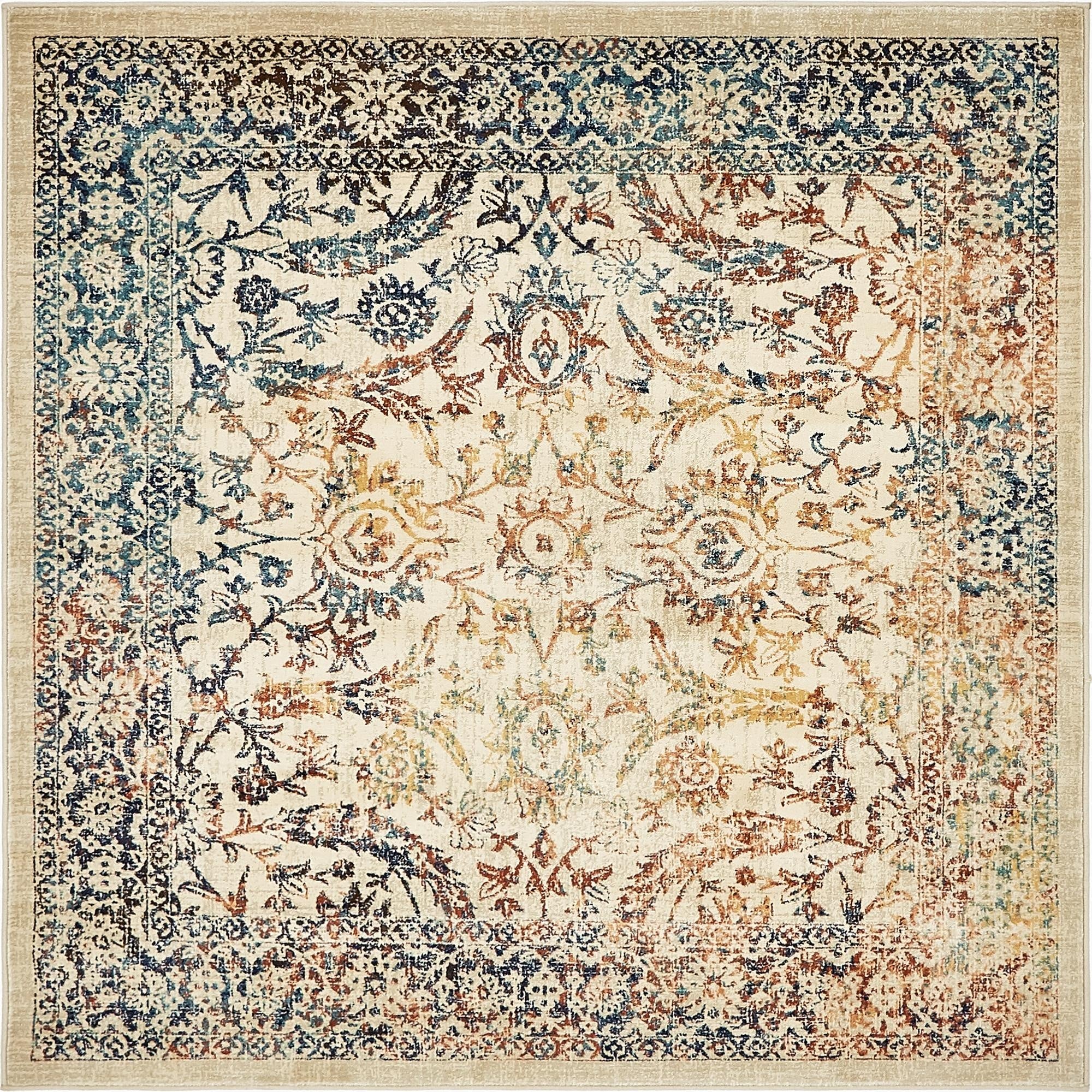 Beige Stockholm Square Rug