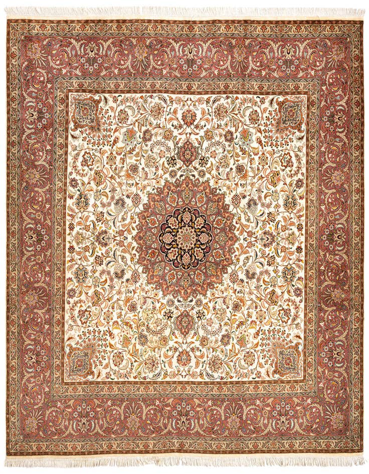 Detail image of 8' 2 x 8' 3 Tabriz Square Rug