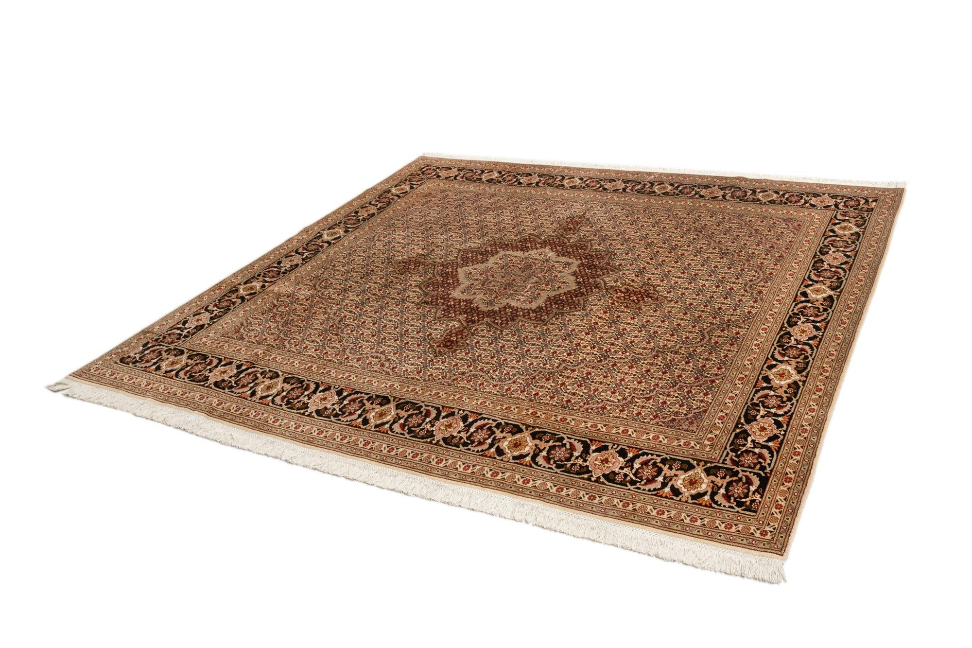 7' 11 x 8' 3 Tabriz Wool Square Rug