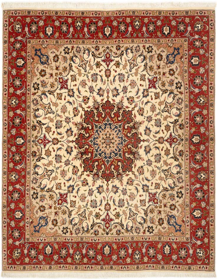 Detail image of 6' 5 x 6' 9 Tabriz Square Rug
