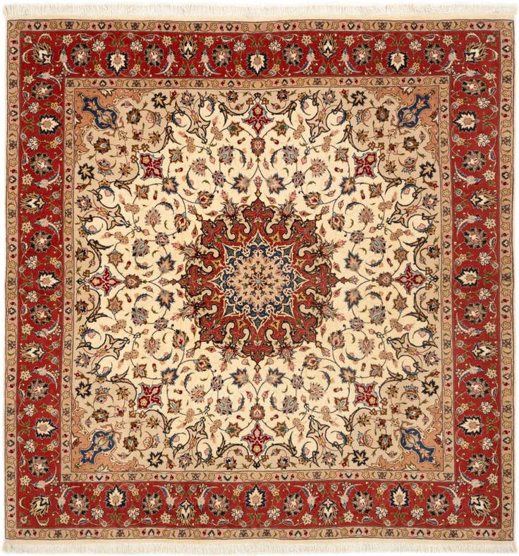 Detail image of 6' 5 x 6' 9 Tabriz Square Rug