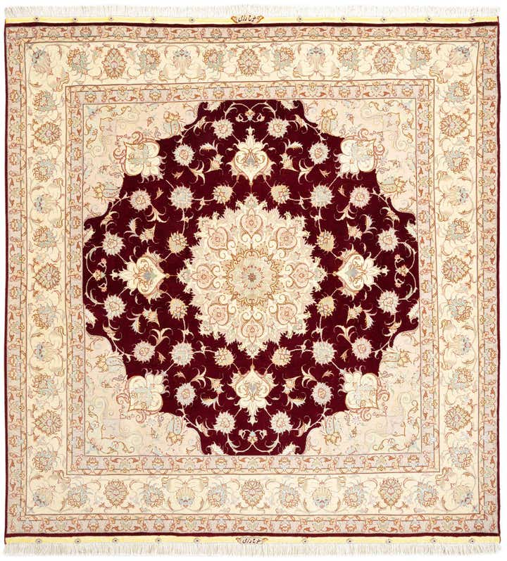 6' 8 x 7' 2 Tabriz Square Rug