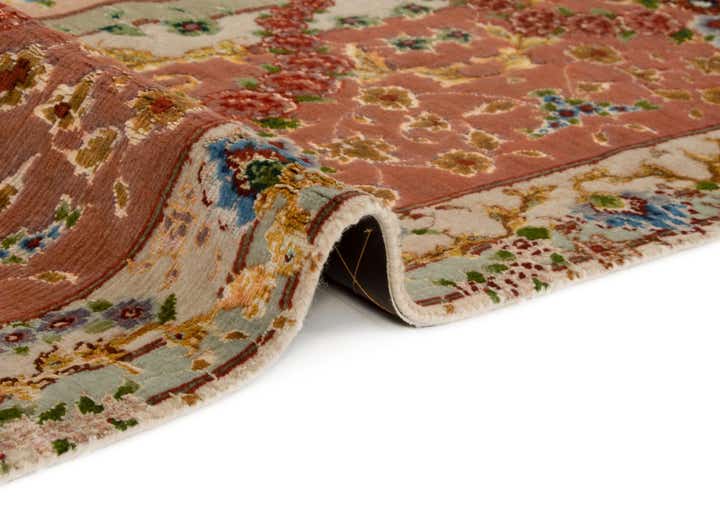 6' 4 x 6' 8 Hand Knotted Tabriz Persian Square Rug