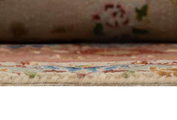 6' 4 x 6' 8 Hand Knotted Tabriz Persian Square Rug