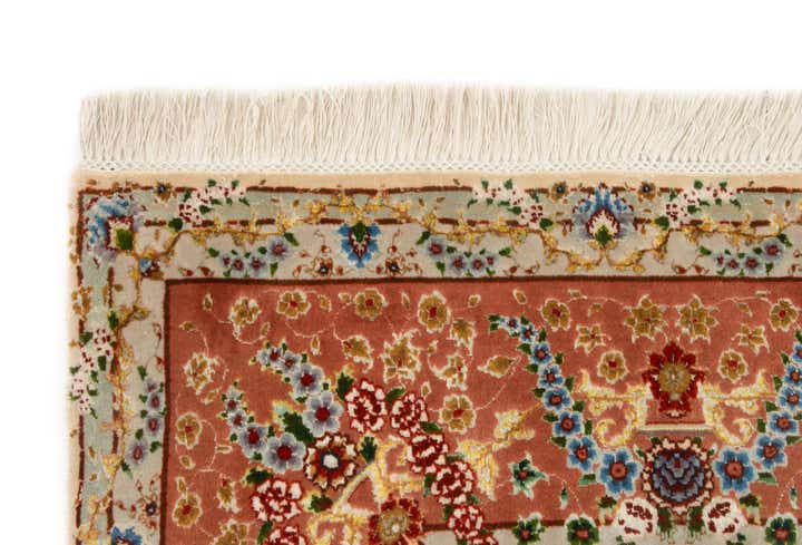 6' 4 x 6' 8 Hand Knotted Tabriz Persian Square Rug