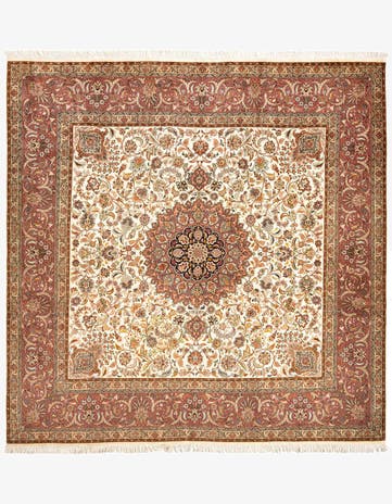 8' 2 x 8' 3 Tabriz Square Rug