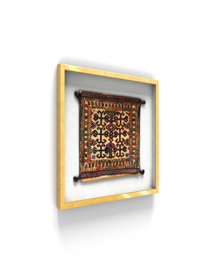 Detail image of 1' 2 x 1' 6 Textile Wall Art Square Rug