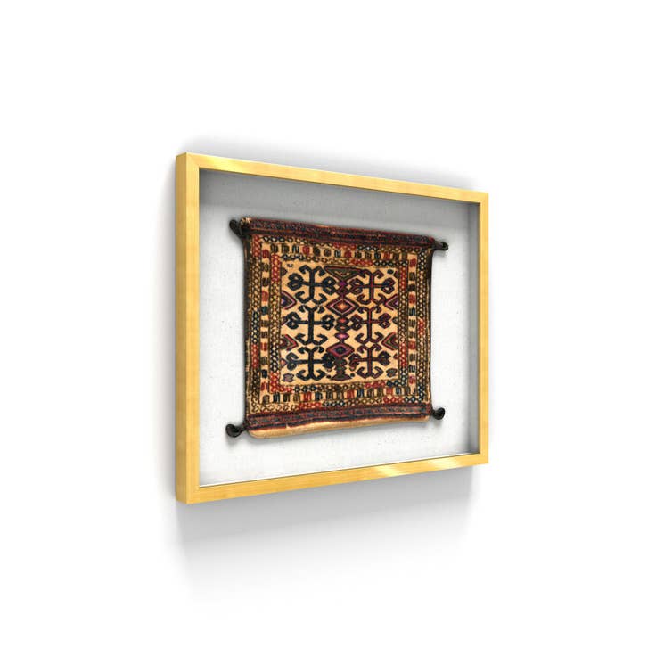Detail image of 1' 2 x 1' 6 Textile Wall Art Square Rug
