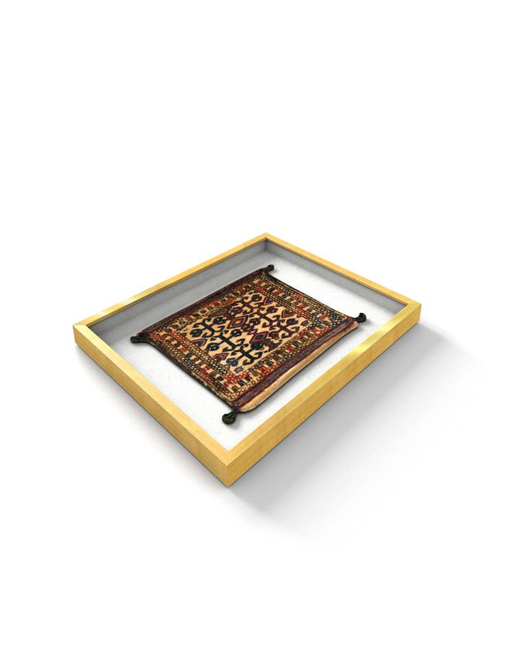 Detail image of 1' 2 x 1' 6 Textile Wall Art Square Rug