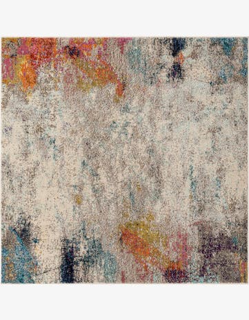 5' x 5' Washable Theia Square Rug