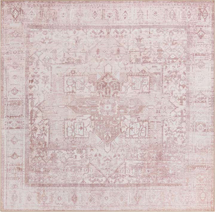 7' 6 x 7' 6 Washable Timeless Square Rug