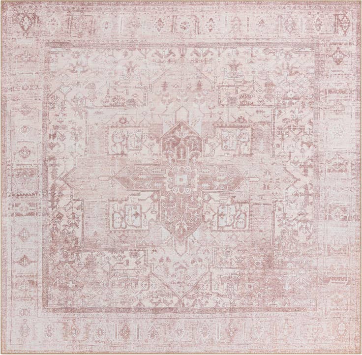 Detail image of 7' 6 x 7' 6 Washable Timeless Square Rug
