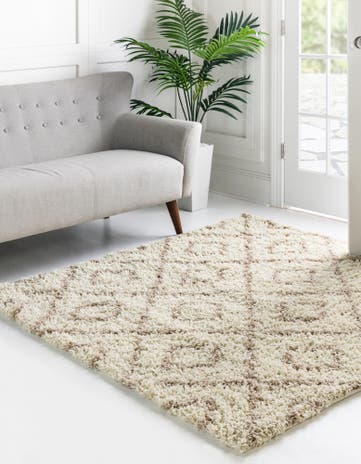 10' x 10' Trellis Shag Square Rug