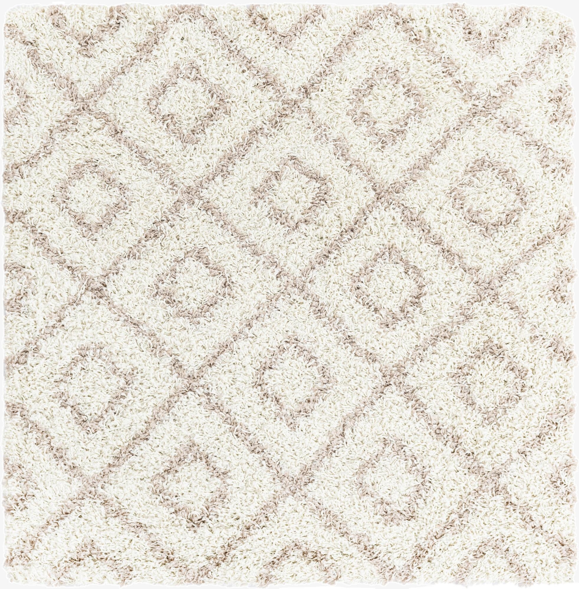 Primary image 4' x 4' Trellis Shag Square Rug
