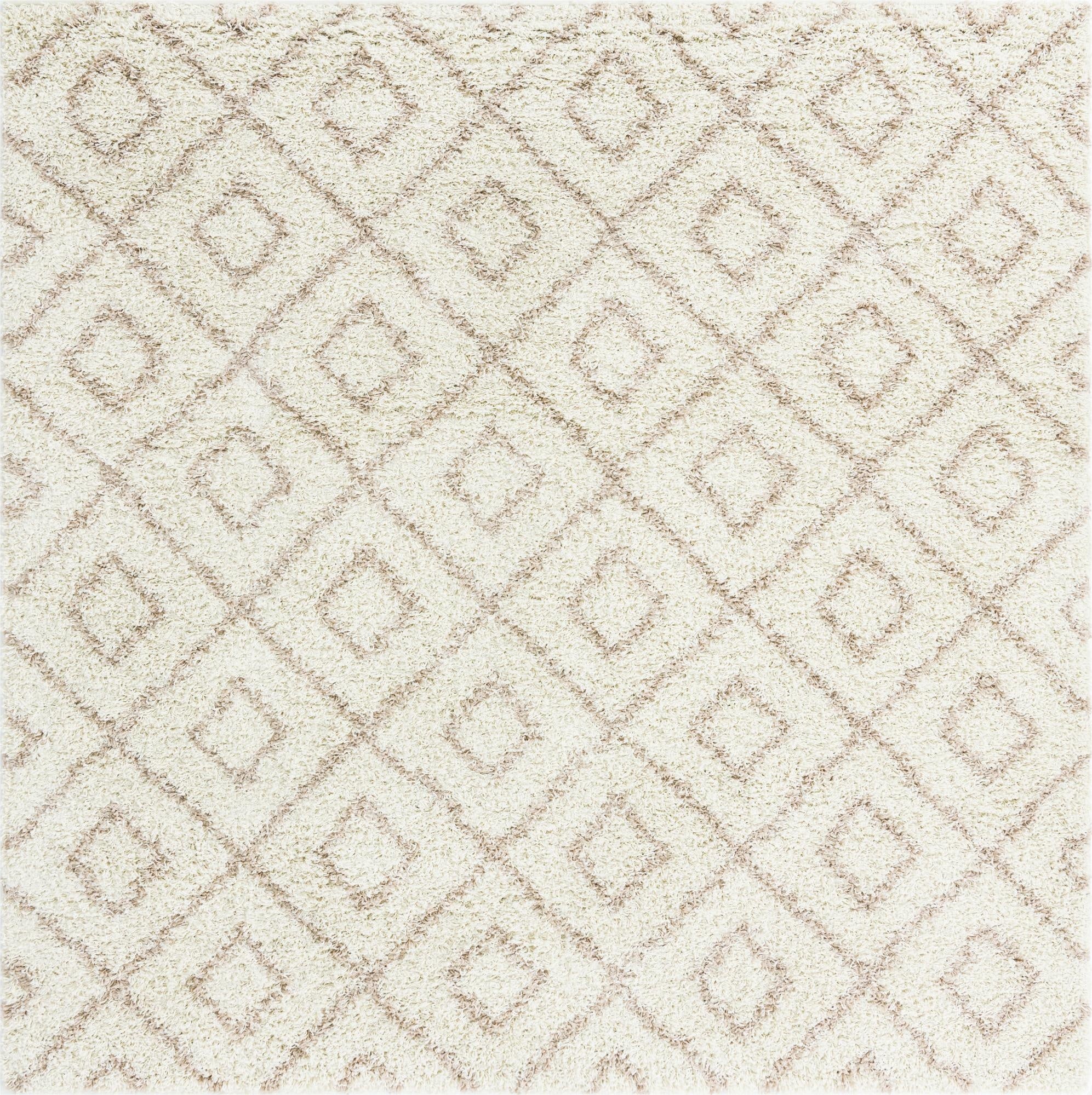 Primary image 7' 10 x 7' 10 Trellis Shag Square Rug
